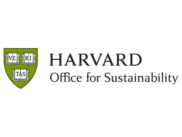 Harvard Office for Sustainability logo with green shield.