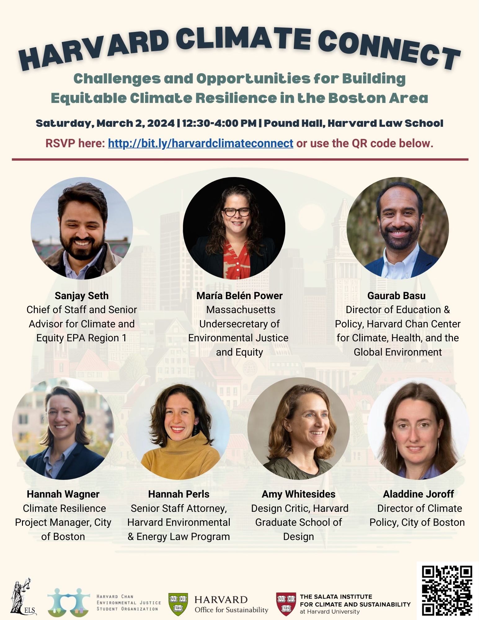 Harvard Climate Connect Event flyer.
