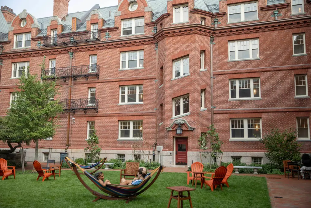 Randolph Hall courtyard at Adams House. Kris Snibbe/Harvard Staff Photographer