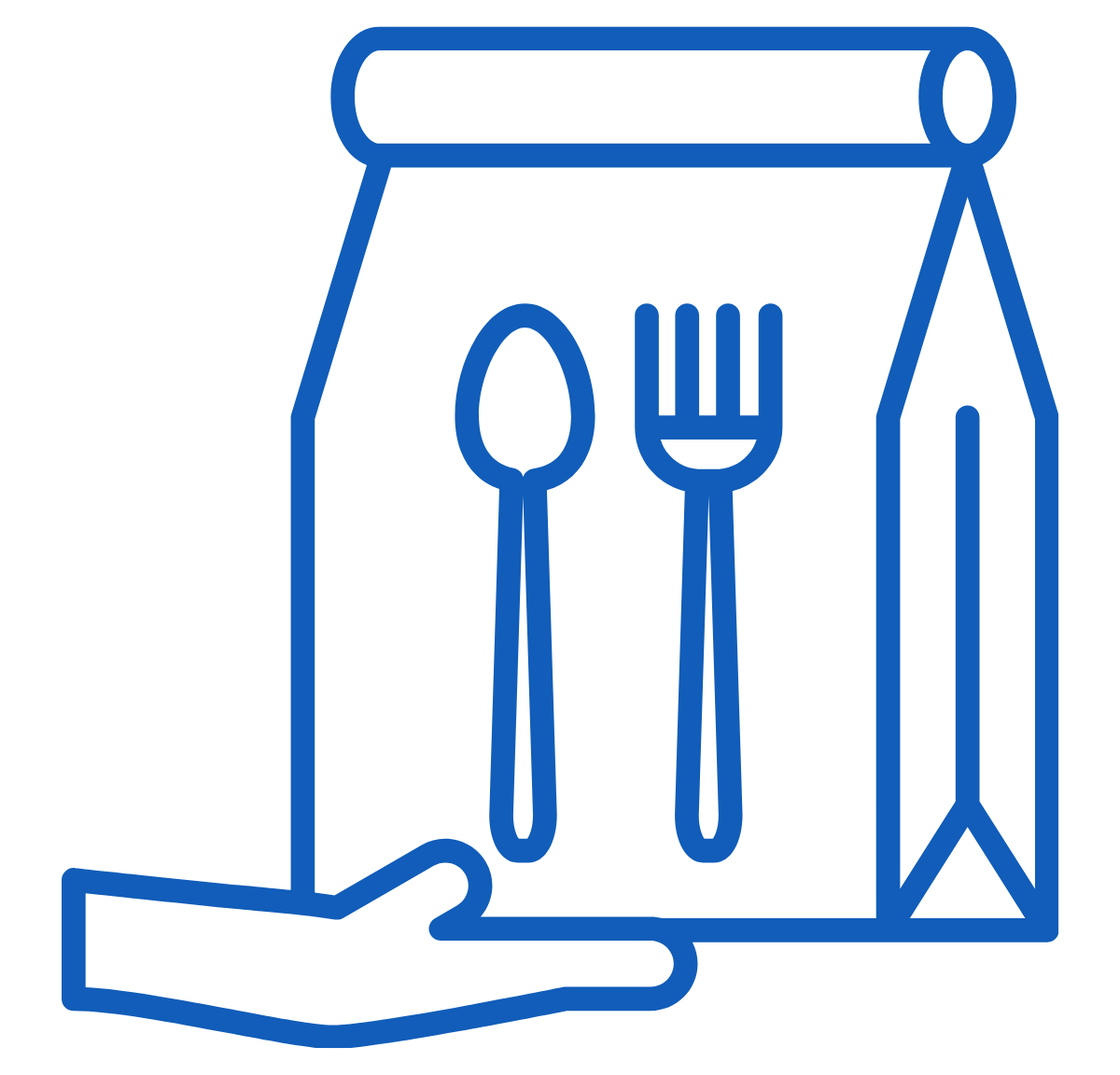 Icon representing food donation.