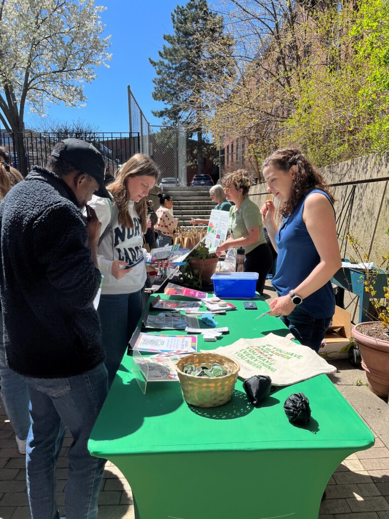 Tabling at the Harvard Longwood Earth Day Festival.