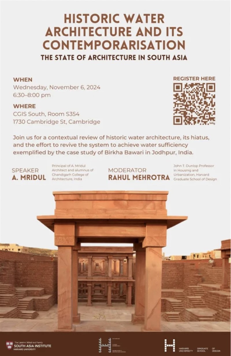 Historic Water Architecture and its Contemporarisation – The State of Architecture in South Asia with A. Mridul