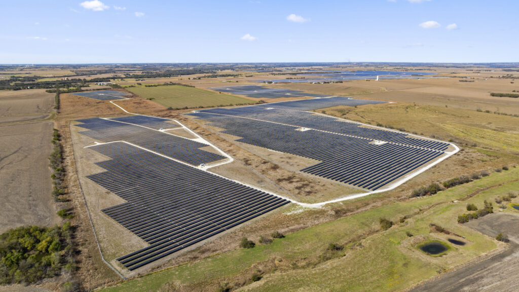 Solar array in Texas