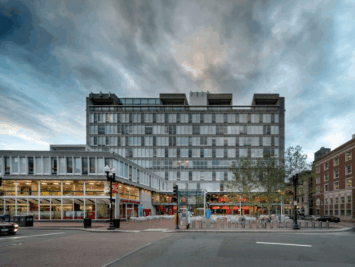 Outside of the Smith Campus Center. Photo by Nic Lehoux.