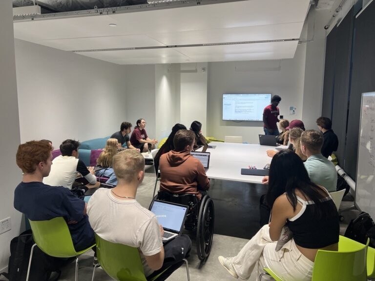 students working on the rover 1