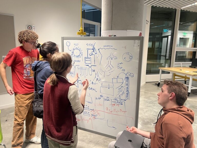 students working on the rover 2